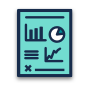 Infographic résumé icon